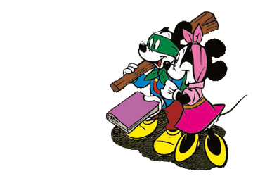 Micky und Minnie verkleidet