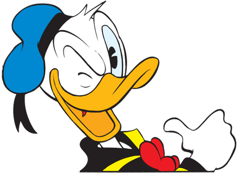 Donald Duck gefällt etwas