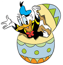 Donald Duck im Osterei