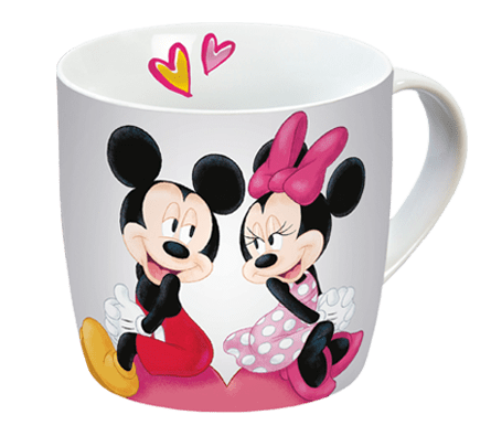 Tasse mit Micky Maus und Minnie Maus