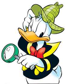 Donald Duck als Donald Holmes