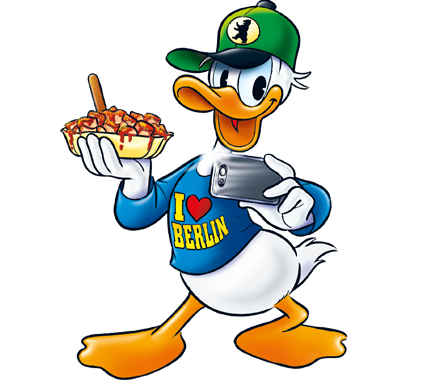 Donald mit Currywurst