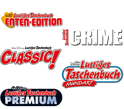 LTB Enten-Edition 65, LTB Crime 7, LTB Classic Edition 5, LTB Mundart 3, LTB Premium 25.