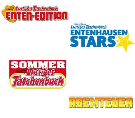 LTB Enten-Edition 79, LTB Entenhausen Stars 3, LTB Sommer 13, LTB Abenteuer 3.