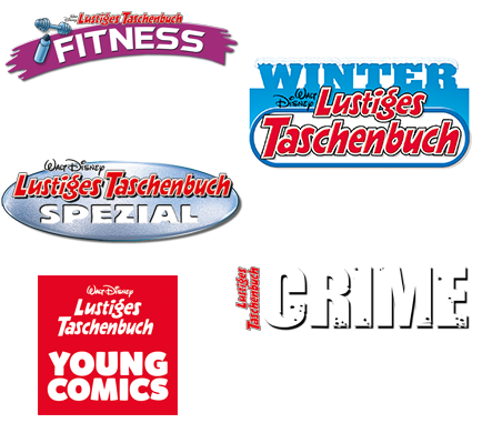 LTB Fitness 1, LTB Winter 6, LTB Spezial 116, LTB Crime 19, LTB Young Comics 11.
