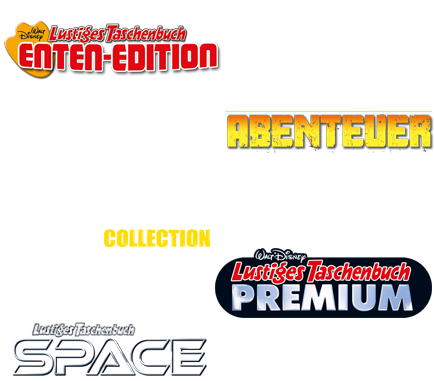 LTB Enten-Edition 92, LTB Abenteuer 16, LTB Phantomias-Collection 1, LTB Premium 47, LTB Space 4.