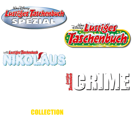 LTB Spezial 127, LTB Weihnachten 31, LTB Nikolaus 4, LTB Crime 30, LTB Phantomias Collection 2.