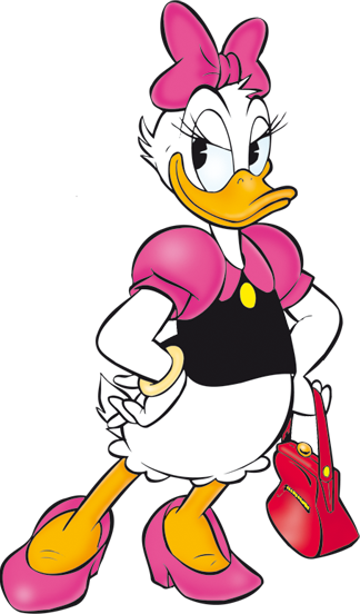 Daisy Duck mit Handtasche