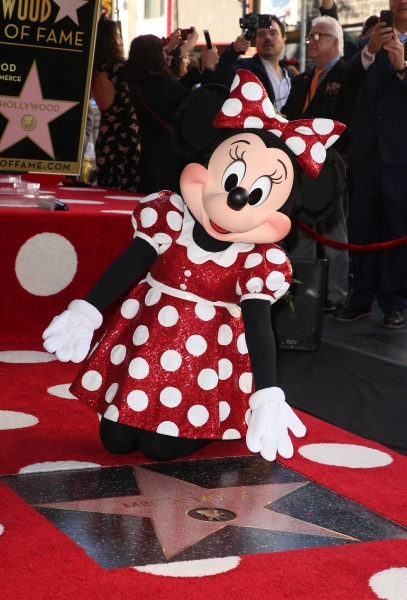 Minnie Maus und ihr Stern auf dem Hollywood Walk of Fame